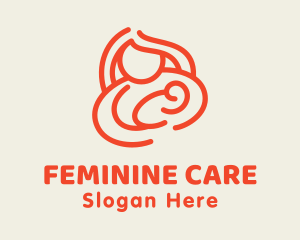Gynecology - Mother Newborn Breastfeeding logo design