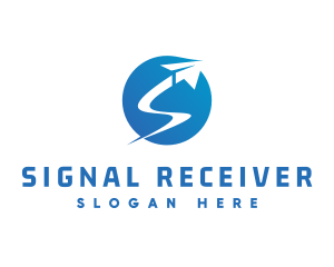 Shipping Logistic Letter S logo design