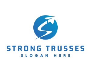 Shipping Logistic Letter S logo design