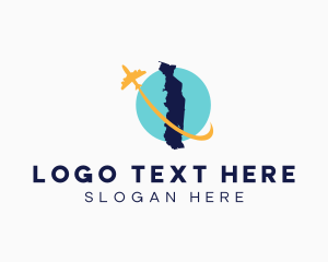Destination - Togo Country Map logo design