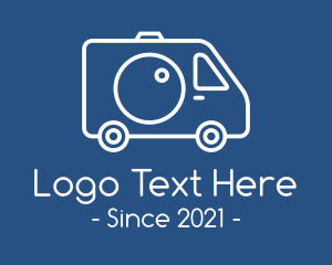 Events Management - Truck Camera Lens logo design