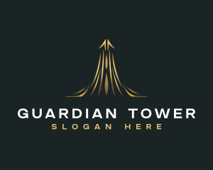 Luxury Real Estate Tower logo design