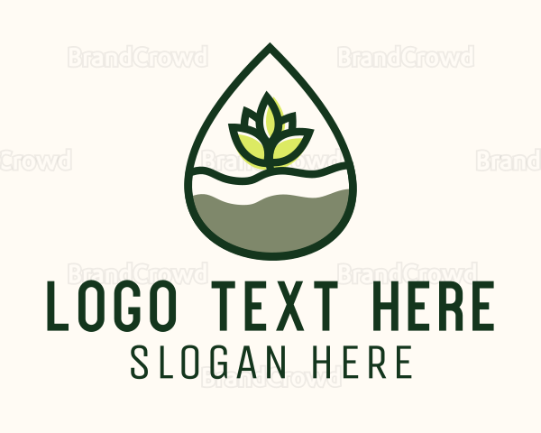 Organic Plant Oil Logo