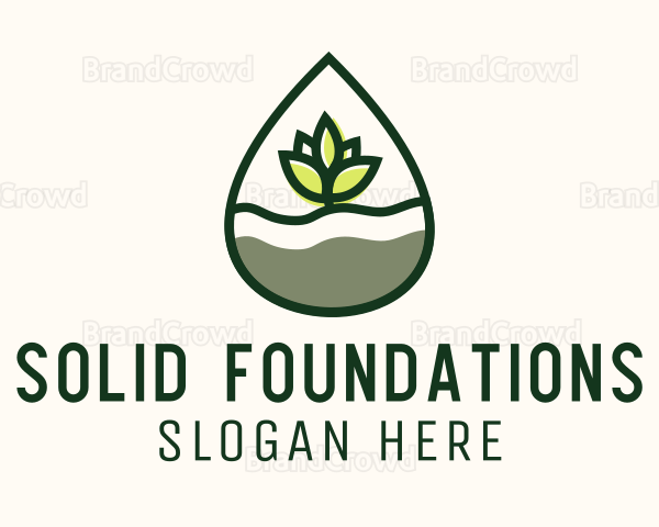 Organic Plant Oil Logo