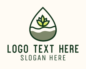 Droplet - Organic Plant Oil logo design