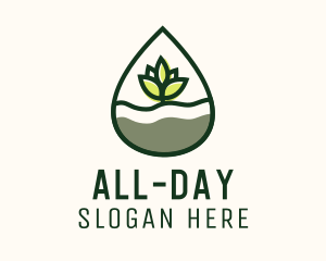 Liquid - Organic Plant Oil logo design
