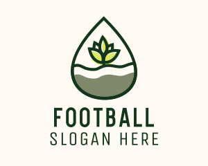 Drop - Organic Plant Oil logo design