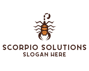 Scorpio - Desert Scorpion Stinger logo design