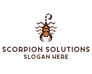 Scorpion - Desert Scorpion Stinger logo design