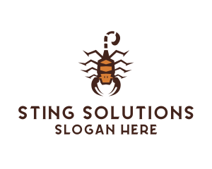 Sting - Desert Scorpion Stinger logo design