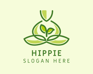 Leaf Yoga Spa logo design