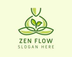 Yoga - Leaf Yoga Spa logo design