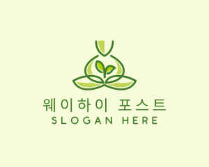 Leaf Yoga Spa logo design