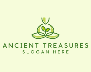 Leaf Yoga Spa logo design