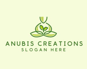 Leaf Yoga Spa logo design