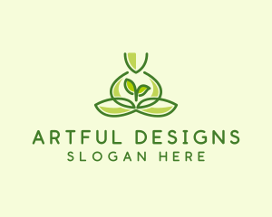 Leaf Yoga Spa logo design