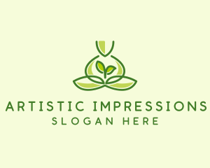 Leaf Yoga Spa logo design