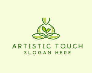 Leaf Yoga Spa logo design