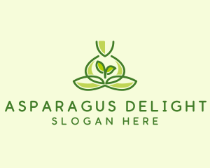 Leaf Yoga Spa logo design