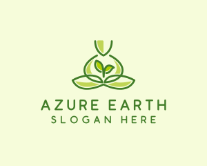 Leaf Yoga Spa logo design