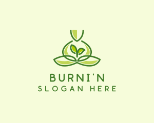 Leaf Yoga Spa logo design