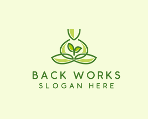 Leaf Yoga Spa logo design