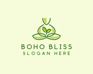 Leaf Yoga Spa logo design