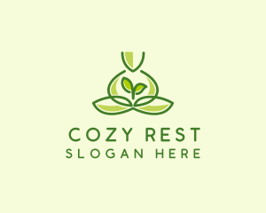 Leaf Yoga Spa logo design