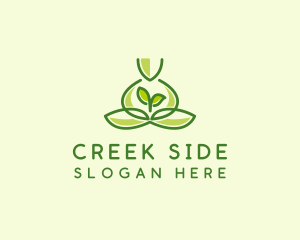 Leaf Yoga Spa logo design