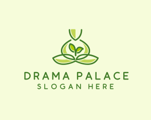 Leaf Yoga Spa logo design