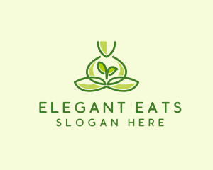 Leaf Yoga Spa logo design