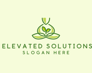 Leaf Yoga Spa logo design