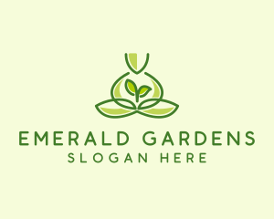 Leaf Yoga Spa logo design