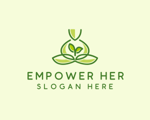 Leaf Yoga Spa logo design