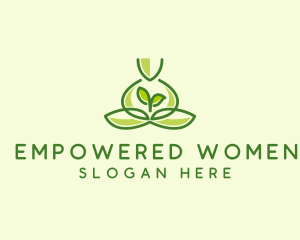 Leaf Yoga Spa logo design