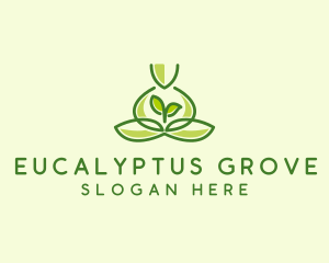 Leaf Yoga Spa logo design