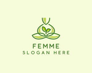 Leaf Yoga Spa logo design