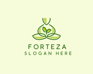 Leaf Yoga Spa logo design