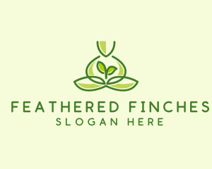 Leaf Yoga Spa logo design