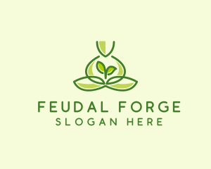 Leaf Yoga Spa logo design