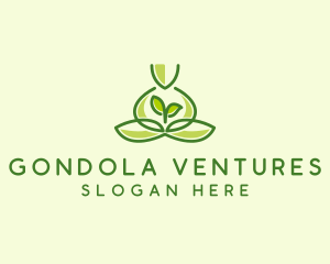 Leaf Yoga Spa logo design