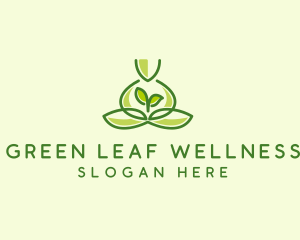 Leaf Yoga Spa logo design