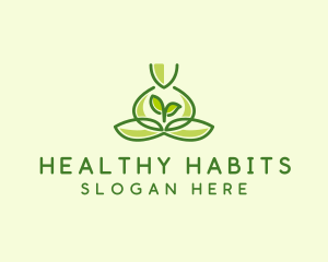 Leaf Yoga Spa logo design