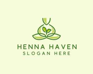 Leaf Yoga Spa logo design