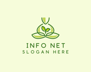 Leaf Yoga Spa logo design