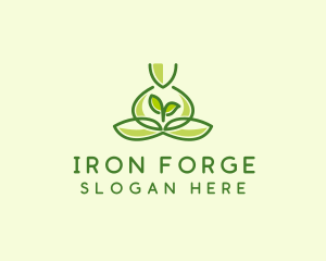 Leaf Yoga Spa logo design