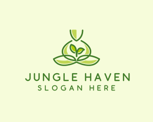 Leaf Yoga Spa logo design