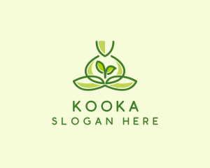 Leaf Yoga Spa logo design