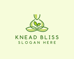 Leaf Yoga Spa logo design