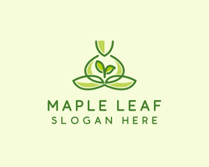 Leaf Yoga Spa logo design